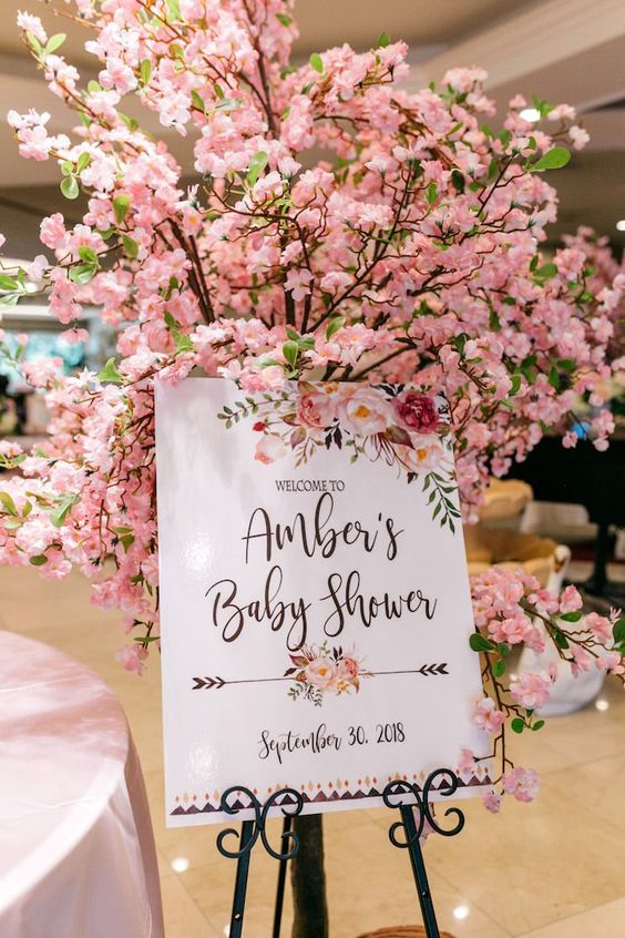 Cherry Blossom Baby Shower in Los 